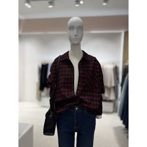 [숲]체크패턴 긴팔 카라셔츠  SBALS3A5