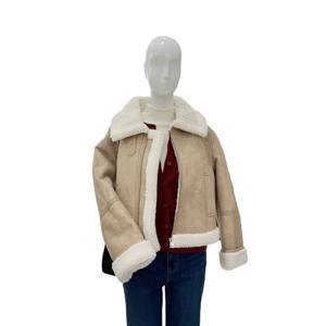 [숲]오버핏 하이넥 인조 무스탕  SBBMU30W