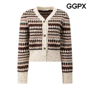 [지지피엑스]에스닉 쓰리 버튼 니트 가디건 GQ1KG004F