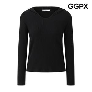 [지지피엑스]V넥 후드 티셔츠 GQ1TS002F