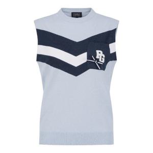 M 파리게이츠골프조끼 NQC 521E1SV301_BL 여성 쉐브론 원 포켓 니트 베스트