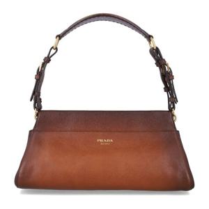프라다 투톤 가죽 브레이디드 핸들 숄더백 1BC262VSOO2HMZ F004