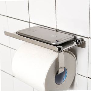 홈스 선반형 휴지걸이 스텐 화장지걸이