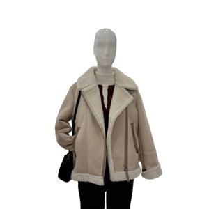 [숲]스웨이드 하이넥 인조무스탕  SBBMU90O