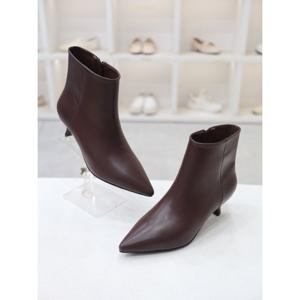 [코디엘루]심플 캐주얼 여성 숏 앵클 부츠 힐 4cm CDMD501123