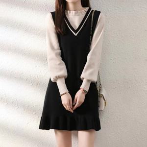 ATMARK 미니레이어드프릴니트원피스_AA61OP001G