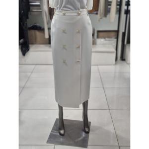 제시뉴욕 세이브존04 금장단추 H라인 스커트 DE1-NSSQ0722A