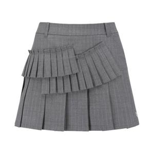 파리게이츠골프스커트 NQC 521E1PC305_GY 여성 플리츠 패널 큐롯 스커트