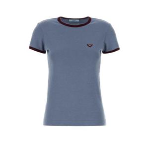 프라다 반팔 티셔츠 39658SOOO19A6 F0OBD BLUE