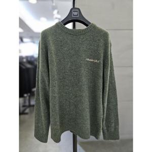 바쏘옴므 세이브존03 바쏘옴므 남자 가을 겨울 레터링 라운드넥 니트 WSAGY3WR69A