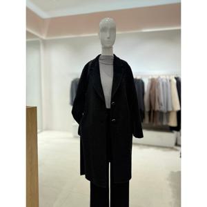 [숲]싱글 투버튼 벨티드 하프코트  SBAHC901Q