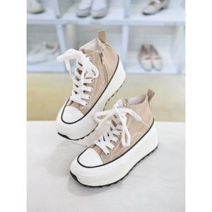 [코디엘루]카즈 하이탑 캔버스 여성 스니커즈 6cm CDSP501138-1