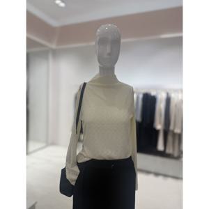 [숲]반넥 시스루 긴팔 티셔츠  SBALT33T