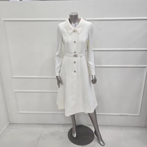 [미니멈]MZAGWO2950IV 카라넥 플레어 원피스