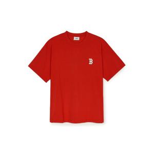 M MLB반팔티 GQC 3ATSQ0251-43RDD 뉴이어 스네이크 카툰 그래픽 오버핏 반팔 티셔츠 보스턴 레드삭스