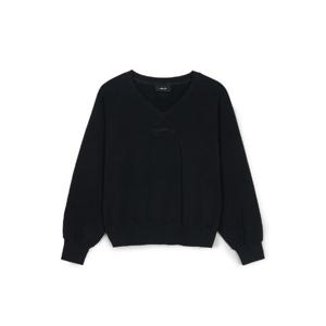 MLB긴팔티 GQC 3FMTB1251-50BKS 여성 베이직 브이넥 세미크롭 맨투맨 뉴욕양키스