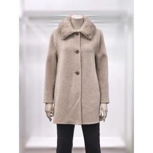 프렐린 세이브존02 밍크 카라넥모혼방코트 ROH254080