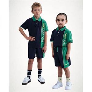 NIKE 나이키 네트 드라이 핏 리틀키즈 투피스 쇼츠 세트 - 미드나이트 네이비 IO2664-410 1712167