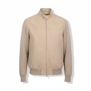 BRUNELLO CUCINELLI 가죽 봄버 자켓 (MPNAB1938 C8890)