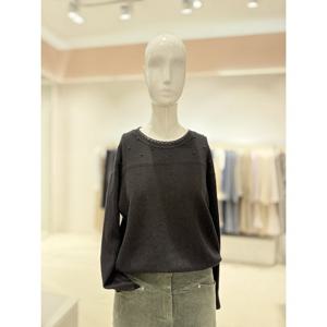 [숲]진주장식 루즈핏 긴팔니트  SBALK3JH