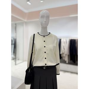 [숲]단추포인트 배색 가디건  SC2GD304