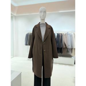 [숲]싱글 투버튼 벨티드 하프코트  SBAHC90O