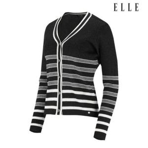 엘르골프 세이브존01 여성 펄 원사 믹스 단추 가디건 6L23701 199
