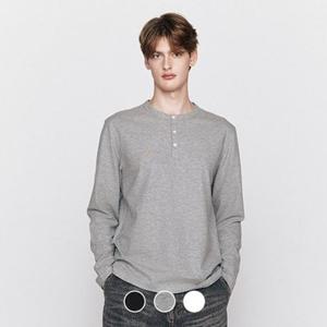 지오다노 026505 남자 헨리넥 긴팔 티셔츠 01026505