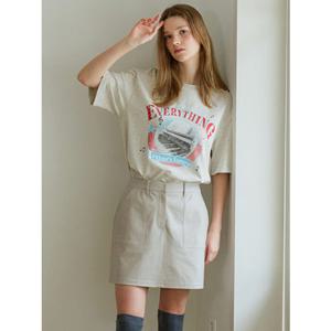 (올리브데올리브) OW4AE753 아트웍 5부 반팔 티셔츠