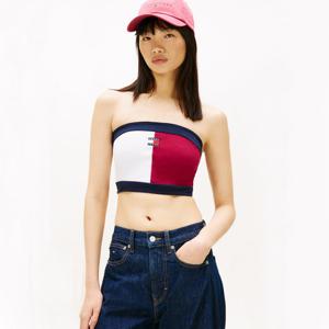 타미진스 여성 플래그 배지 튜브 탑 T32G0TTO47TWT1