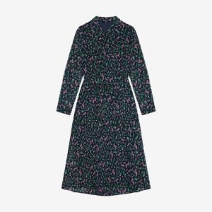 [씨]플라워 벨티드 셔츠 원피스 - SKOAC2506