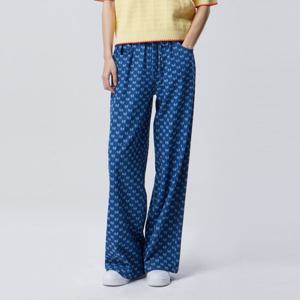 [베네통] 리본 밴딩 데님 팬츠_BAPT01611BL