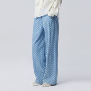 [베네통] 리본 밴딩 데님 팬츠_BAPT01611LB