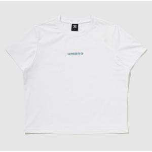 엄브로 프레쉬 레터링 W 크롭 반팔 티셔츠 BB UQ122SRS17 WHT0 BLK0