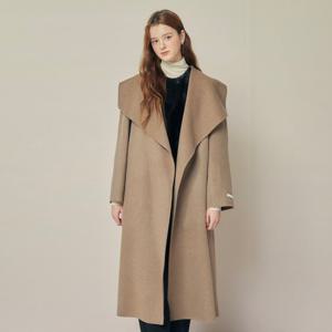 울 캐시미어 숄 칼라 핸드메이드 코트 GRCA0CTR11