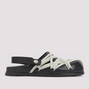 릭오웬스 메갈레이스 그라놀라 가죽 슬링백 뮬 RP01F6817 LGYW1