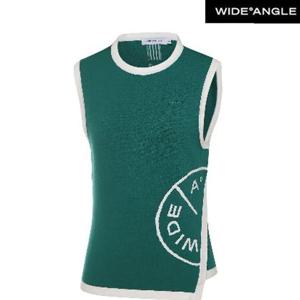 [와이드앵글]CO 심볼 원포인트 스웨터 베스트 WWU23K12G8