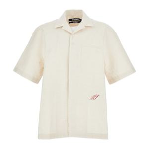 자크뮈스 카라 체스트 포켓 반팔 셔츠 SHM00573AW00731 110