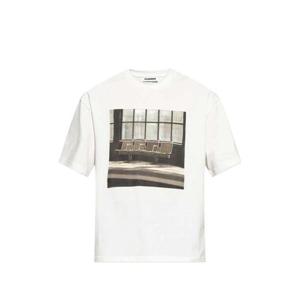 질샌더 반팔 티셔츠 J21GC0199J20363 993 DARK SHADE PHOTOGRAPH