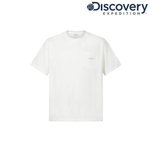 [디스커버리] 유니 헤비웨이트 포켓 반팔티셔츠 DXRS5U063-WHS