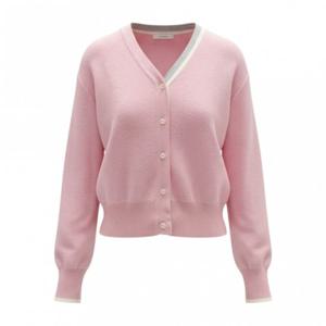 페이지플린  (F6ACA408) 브이넥 라인 배색 긴팔 가디건