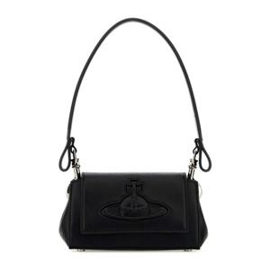 비비안웨스트우드 엠보스드 로고 플랩 해즐 스몰 숄더백 460300