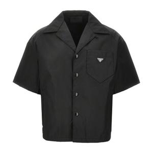 프라다 체스트 포켓 버튼 반팔 셔츠 SC449SOOO 1WQ8 F0002