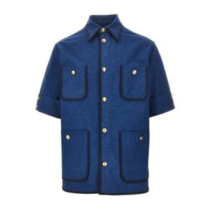 발렌티노 버튼 프론트 패치 포켓 반팔 셔츠 8V3DB03T AV0 528