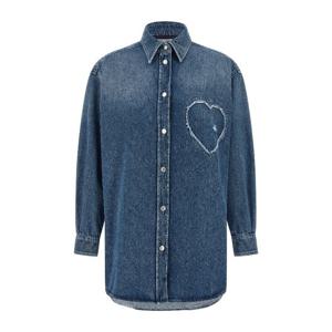 모스키노 하트 프린지 데님 셔츠 A02040539 0285