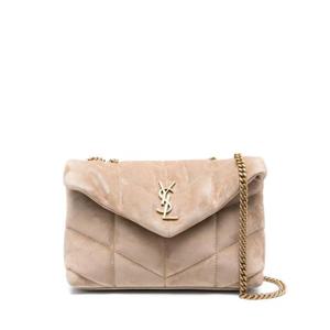 생로랑 토이 푸퍼 스웨이드 숄더백 759337 1U8079295 Beige