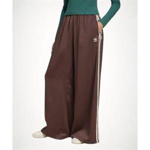 아디다스 ADIDAS 새틴 와이드 레그 트랙 팬츠 - 브라운크림화이트 KD2541 1533146