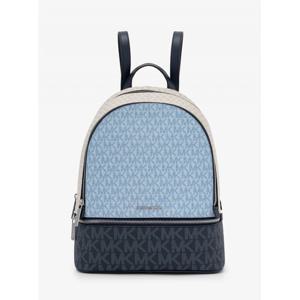 마이클코어스 레아 지퍼 백팩 미디엄 - MK 시그니처 35S5SRAB6V2752 페일 오션 멀티