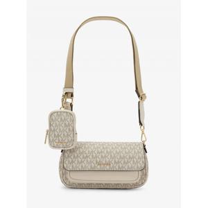 마이클코어스 제트 세트 여행용 플랩 크로스바디 스몰 - MK 시그니처 35S6GTVC0B2605 라이트 크림 멀티