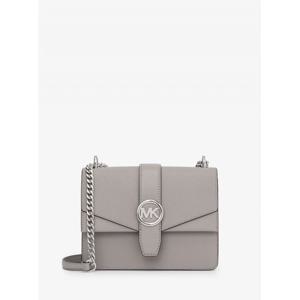 마이클코어스 그리니치 사피아노 레더 플랩 크로스 바디 스몰 35S5SGRC1L35 펄 그레이